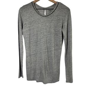 MAJESTIC PARIS FOR NEIMAN MARCUS GREY LONG SLEEVE SIZE 3 OR MEDIUM WITH CRYSTALS
